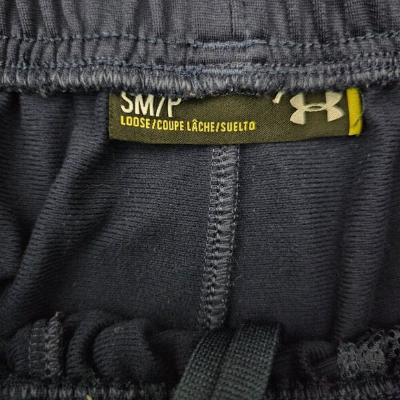 Under Armour Loose Fit Navy Pull On Casual Athletic Track Pant - Picture 2 of 7